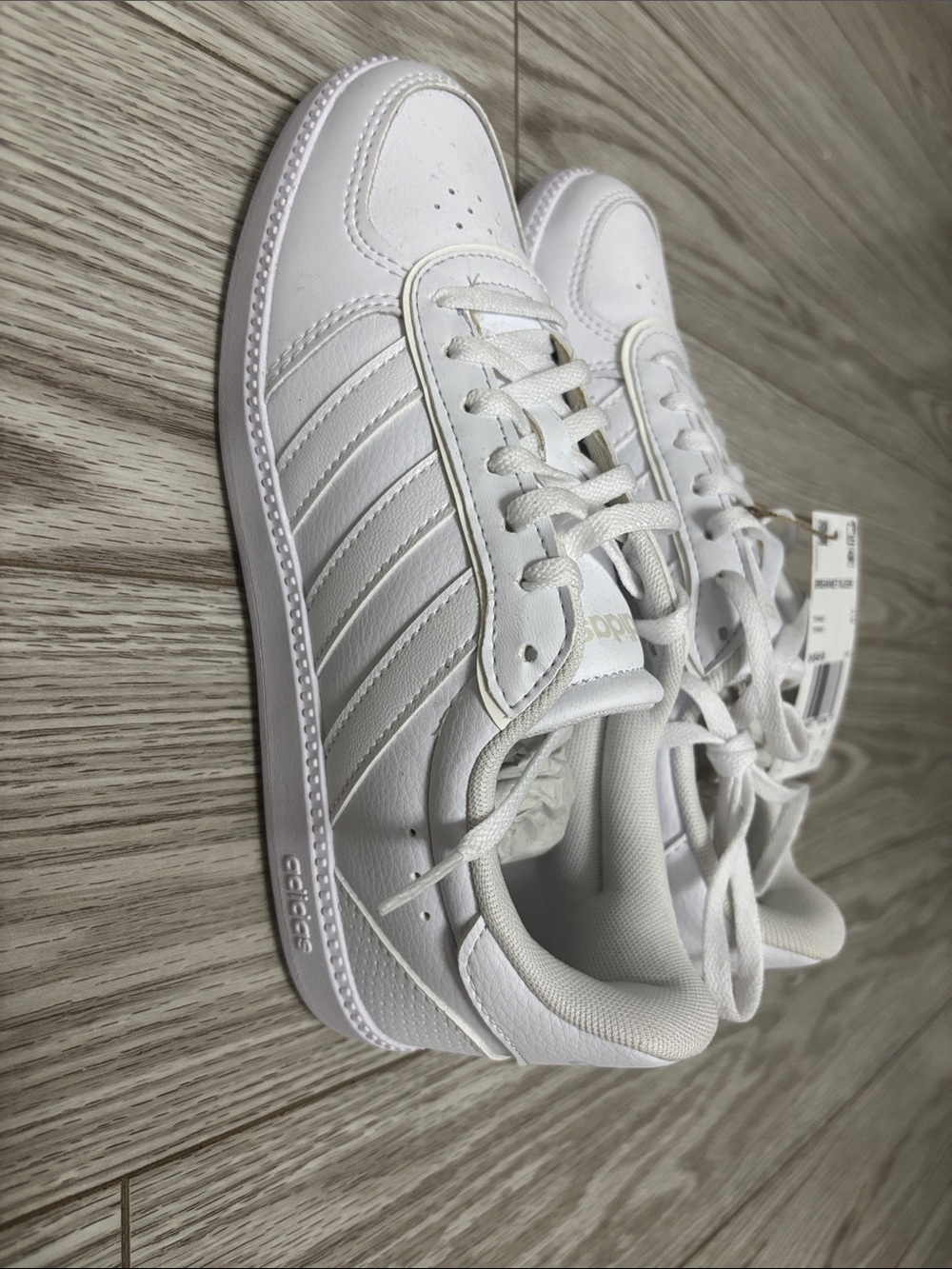 adidas Women's White Low-Top Leather Sneakers